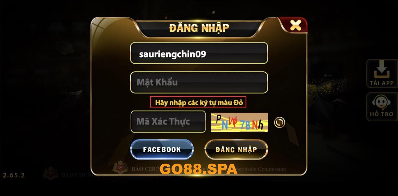 đăng nhập go88