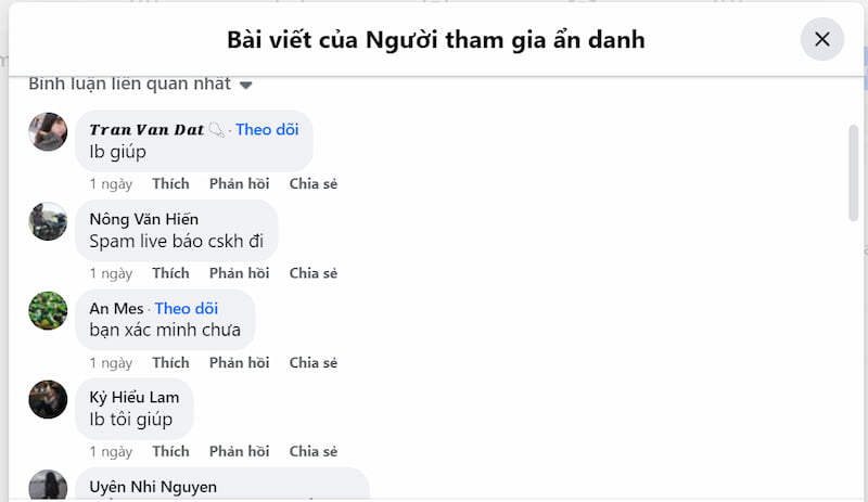 Bình luận của thành viên