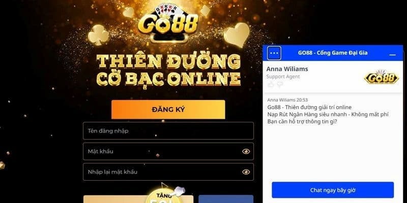 Liên hệ Live chat để xử lý