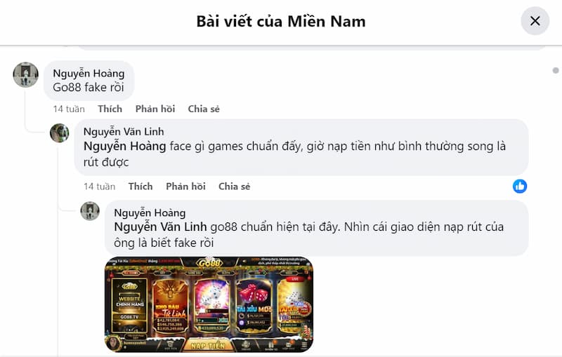 Phản hồi của một số người chơi