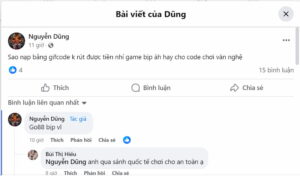 Tường thuật bài đăng rút tiền trên FB